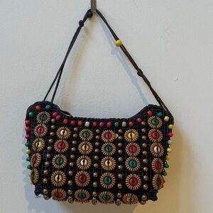 New Mini Bag Handmade light weight new brown and red and tan colorful bag